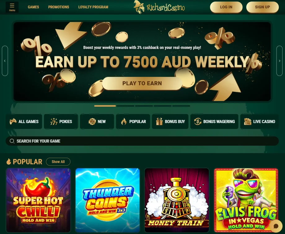 Richard Casino Main page