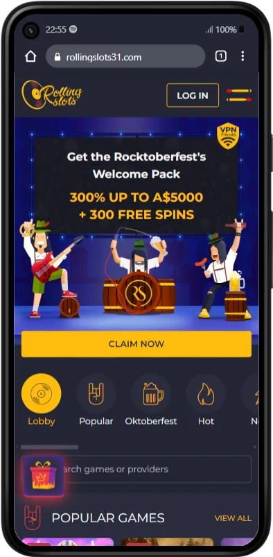 RollingSlots mobile